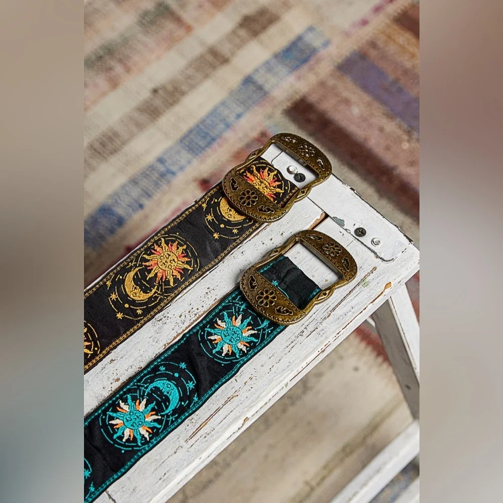 POL “ Celestial “ Sun & Moon Belt | Teal